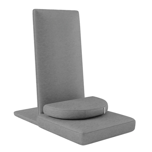 Meditation Chair with Back Support and Buckwheat Cushion