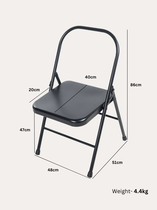 Foldable Yoga Chair for Support, Balance & Flexibility