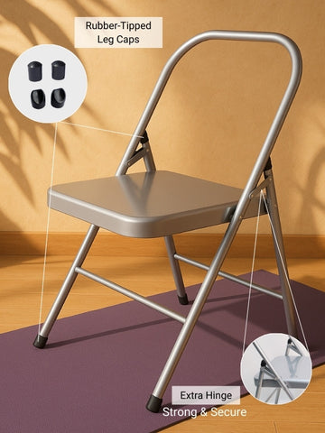 Foldable Yoga Chair for Support, Balance & Flexibility